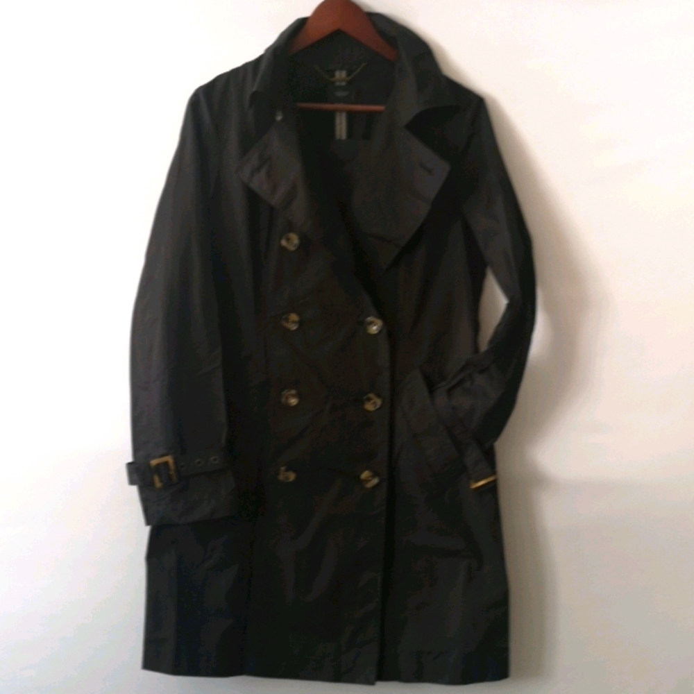 Coatology New York NWT Trench Coat, Small, Black